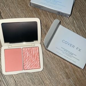 COVER FX monochromatic blush duo in pink dahlia